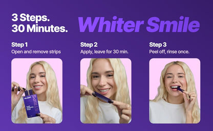Purple Teeth Whitening Strips