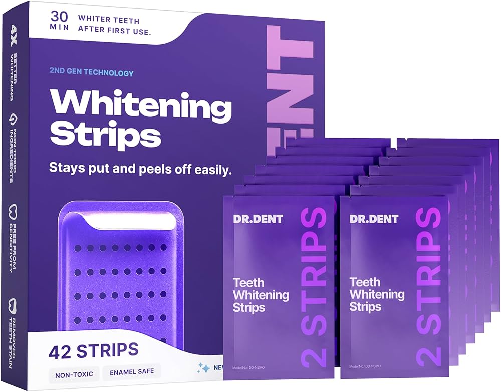 Purple Teeth Whitening Strips